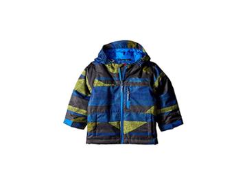 Columbia Kids Magic Mile Jacket (toddler) (super Blue Block Print) Boy's Coat