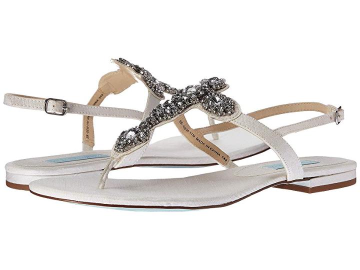 Blue By Betsey Johnson Gem (ivory Satin) Women's Sandals