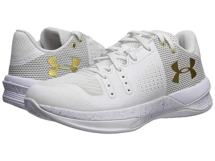 Under Armour Ua Block City (white/metallic Gold/metallic Gold) Women's Shoes