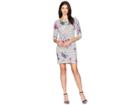 Joules Riviera Printed Jersey Dress (harvest Floral Plum Stripe) Women's Dress
