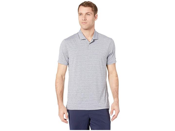 Nike Golf Dry Stripe Polo (thunder Blue) Men's Clothing