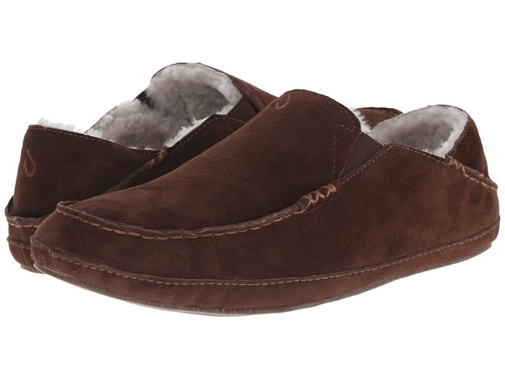 Olukai Moloa Slipper (dark Java/dark Java) Men's Slippers