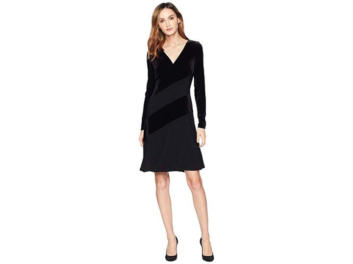 Lauren Ralph Lauren Elvarina Dress (black/black) Women's Dress