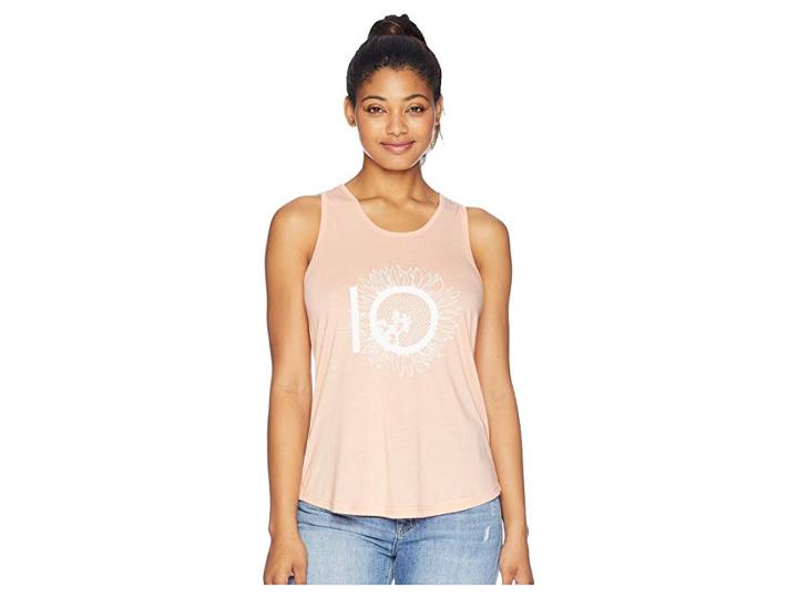 Tentree Luna Sunflower Logo Tank Top (dusty Pink) Women's Sleeveless