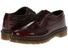 Dr. Martens 3989 Wingtip Shoe (cherry Red Cambridge Brush) Women's Lace Up Wing Tip Shoes