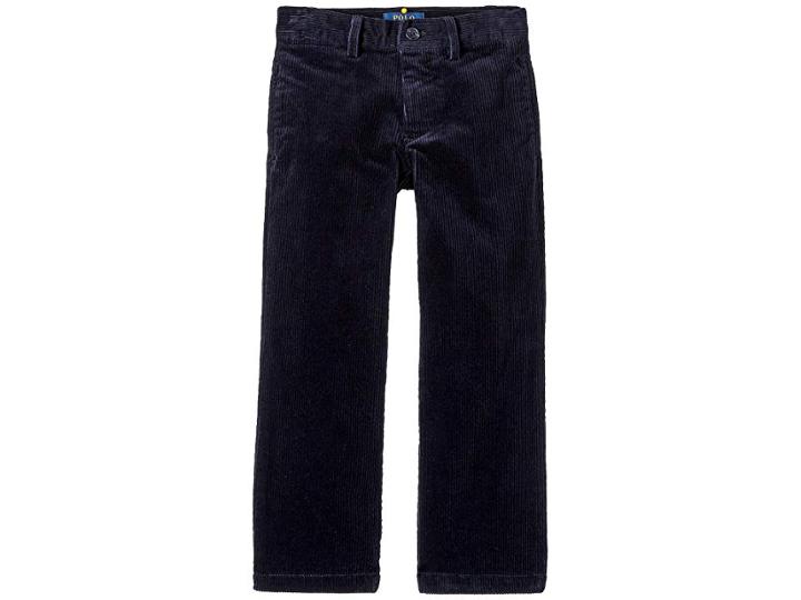Polo Ralph Lauren Kids Slim Fit Stretch Corduroy Pants (little Kids) (rl Navy) Boy's Casual Pants