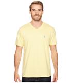U.s. Polo Assn. Short Sleeve Solid V-neck T-shirt (lemon Frost) Men's Short Sleeve Pullover