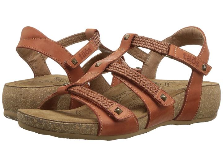Taos Footwear Eleanor (burnt Orange) Women's Hook And Loop Shoes