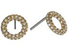 Michael Kors Pave Circle Studs Earrings (gold) Earring
