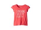 Roxy Kids We Rise School Typo Tee (toddler/little Kids/big Kids) (honey Suckle) Girl's T Shirt