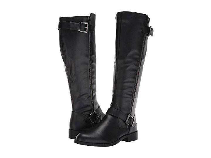 Mia Cascaded (black Pu) Women's Shoes