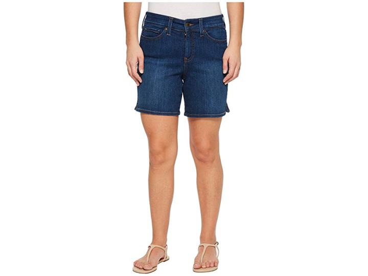 Nydj Petite Petite Jenna Shorts W/ Mini Side Slit In Cooper In Cooper (cooper) Women's Shorts