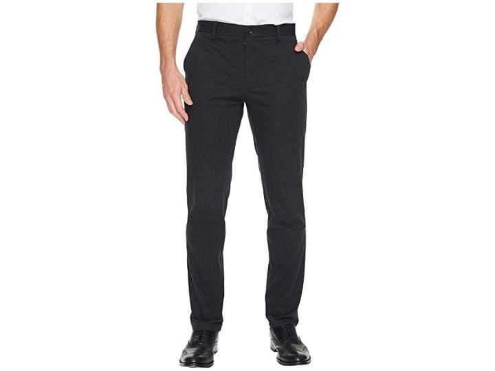 Dockers Signature Khaki Slim Tapered Flat Front (ralston B Casual Black X) Men's Casual Pants