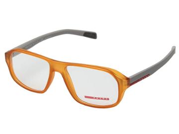 Prada 0ps 05gv (transprent Orange Rubber) Fashion Sunglasses