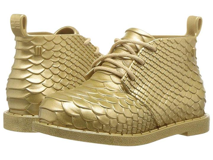 Mini Melissa Python Boot + Baja East (toddler/little Kid) (gold) Girls Shoes