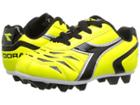 Diadora Kids Capitano Md Jr Soccer (toddler/little Kid/big Kid) (yellow Fluo/black) Kids Shoes