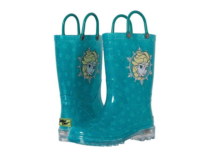 Western Chief Kids Lighted Rain Boots (toddler/little Kid) (icy Elsa) Girls Shoes