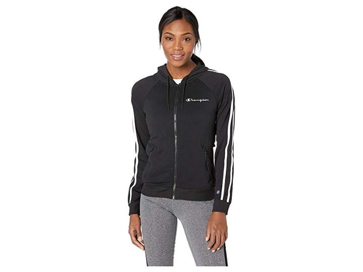 Champion Phys Ed Zip Hoodie (black) Women's Sweatshirt
