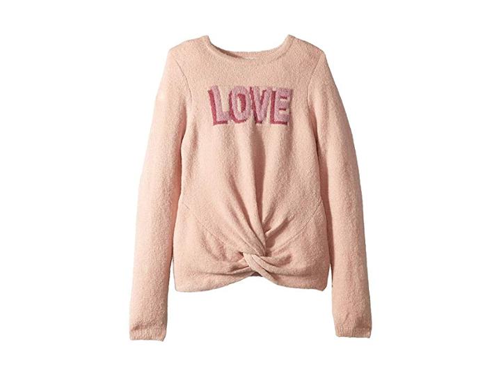 Peek Love Sweater (little Kids/big Kids) (pink) Girl's Sweater