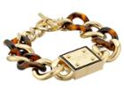 Michael Kors Resort Curb Chain Logo Plaque Bracelet (tortoise/gold) Bracelet