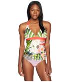 Prana Lahari One Piece (carmine Pink Paradise) Women's Swimsuits One Piece