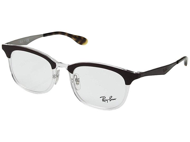 Ray-ban 0rx7112 (transparent Shiny Brown) Fashion Sunglasses