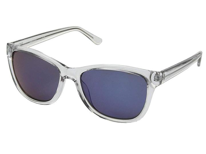 Kenneth Cole Reaction Kc1267 (crystal/blu Mirror) Fashion Sunglasses