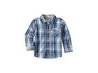 Levi's(r) Kids Long Sleeve One-pocket Plaid Shirt (toddler) (moonlight Blue) Boy's Clothing
