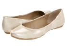 Kenneth Cole Reaction Slip On By (light Gold Patent) Women's Flat Shoes
