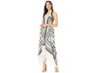 Bcbgmaxazria Cocktail Long Woven Soft Dress (textured Stitch Scarf) Women's Dress