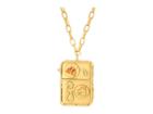 Tory Burch Icon Pendant Necklace (vintage Gold) Necklace