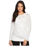 Nic+zoe This Is Living Top (paper White) Women's Clothing