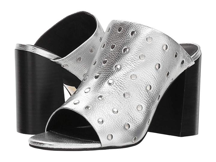 Sol Sana Charlotte Stud Mule (silver Stud) Women's Clog/mule Shoes