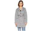 Steve Madden Fleece Trench (light Gray Heather) Women's Coat