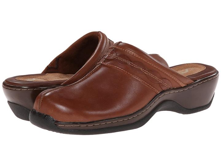 Softwalk Abby (cognac) Women's Clog/mule Shoes