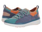 Allrounder By Mephisto Lets Go (lichen Blue Mesh/teal Suede) Women's Lace Up Casual Shoes