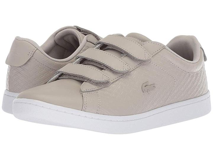Lacoste Carnaby Evo Strap 418 1 (grey/white) Women's Shoes
