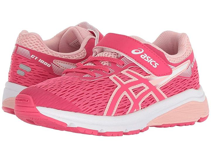 Asics Kids Gt-1000 7 (toddler/little Kid) (pixel Pink/frosted Rose) Girls Shoes