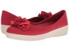 Fitflop Florrie Superballerina (classic Red) Women's  Shoes