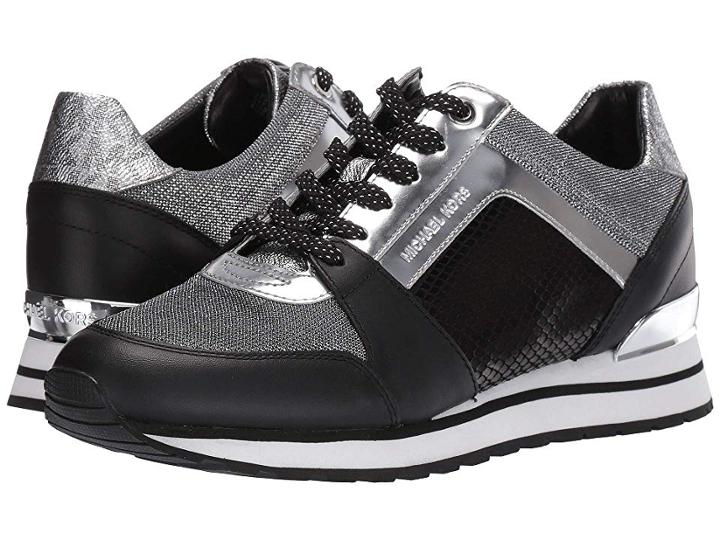 Michael Michael Kors Billie Trainer (black/silver 1) Women's Shoes