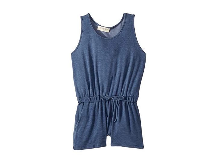 People's Project La Kids Augusta Knit Romper (big Kids) (indigo) Girl's Jumpsuit & Rompers One Piece
