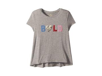 Kate Spade New York Kids Bold Tee (little Kids/big Kids) (heather Grey) Girl's T Shirt