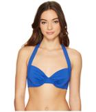 Tommy Bahama Pearl Underwire Halter Bikini Top (old Royal) Women's Bra