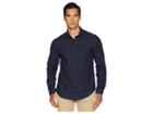 Vince Grid Plaid Shirt (new Coastal) Men's Clothing