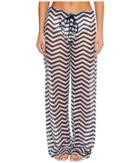 Luli Fama El Malecon Beach Pant Cover-up (marino) Women's Swimwear