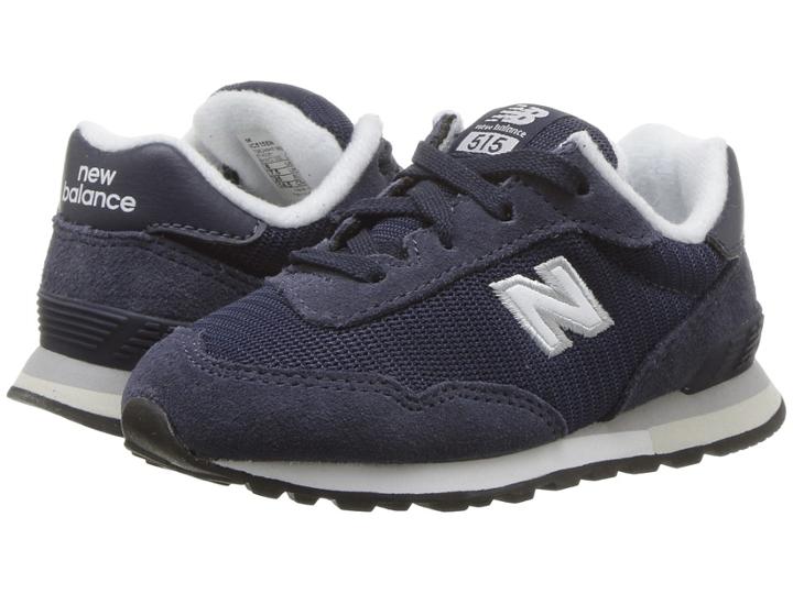 New Balance Kids Yc515v1 (little Kid/big Kid) (navy/white) Boys Shoes
