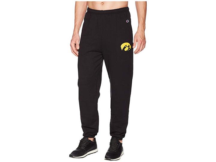 Champion College Iowa Hawkeyes Eco(r) Powerblend(r) Banded Pants (black) Men's Casual Pants