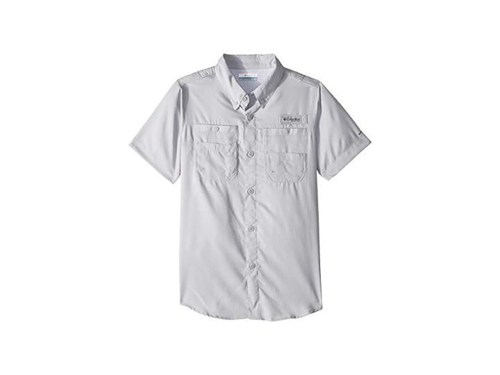 Columbia Kids Tamiamitm Short Sleeve Shirt (little Kids/big Kids) (cool Grey) Boy's Short Sleeve Button Up