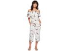 Green Dragon Crystal Forest Mira Off Shoulder Jumpsuit (charcoal) Women's Jumpsuit & Rompers One Piece