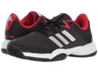 Adidas Kids Barricade Tennis (little Kid/big Kid) (black/silver/scarlet) Boys Shoes